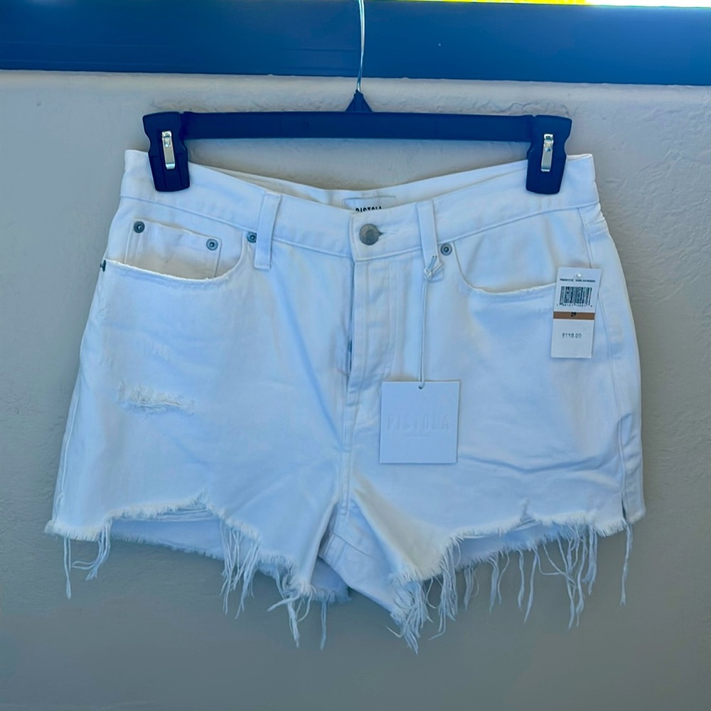NWT Pistola frayed shorts